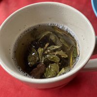 Myanmar green tea   at Two Sisters in Pai