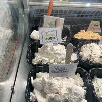 Vegan cream cheeze flavors  at The Bagel Nook in Princeton