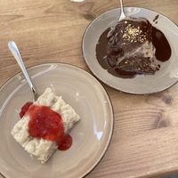 vegan strawberry coconut & chocolate štrukelj at Moji Struklji - My Dumplings of Slovenia in Ljubljana