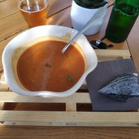 Pumpkin and chickpea 'curry' at Moji Struklji - My Dumplings of Slovenia in Ljubljana