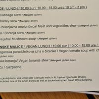 Abd also vegan lunch-offering. at Moji Struklji - My Dumplings of Slovenia in Ljubljana