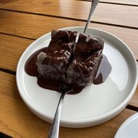 Chocolate dumpling  at Moji Struklji - My Dumplings of Slovenia in Ljubljana