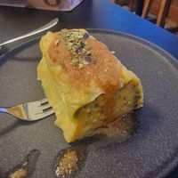 Pumpkin mozzarella vegan wow! at Moji Struklji - My Dumplings of Slovenia in Ljubljana