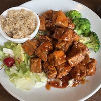 General Tsos Tofu, didn’t come with as many veggies as I would have liked so ordered extra  at Asian Imperial in Lunenburg