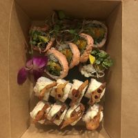 Mixed Veggie & Golden Head  at Chikyū Vegan Sushi Bar & Izakaya in Las Vegas