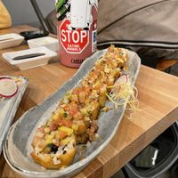 Sweet potato tempura   at Chikyū Vegan Sushi Bar & Izakaya in Las Vegas