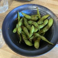 Garlic edamame   at Chikyū Vegan Sushi Bar & Izakaya in Las Vegas