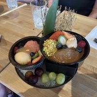 Sorbet and chocolate mousse .  at Chikyū Vegan Sushi Bar & Izakaya in Las Vegas