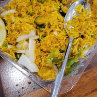 Veggie Biryani at Taste of India in Rockaway Beach