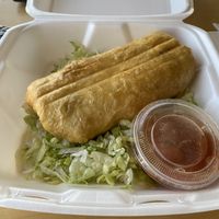 Vegan Chimichanga  at Pelon's Baja Grill in Norfolk