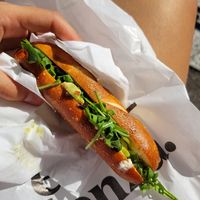 vegan avocado sandwich at Brezelkönig - FFS in Lugano