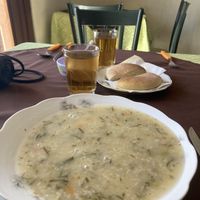 Sopa de avena (oat soup)  at Snack Vegetariano Dona Franca in Sucre