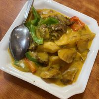 Veggie lamb in curry sauce at Wo Che Estate Vegetarian Restaurant 天賜素齋 in New Territories