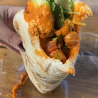 Chickpea Gyro, add hummus, no tzataki, no feta.   at Fresca Vida in Clearwater