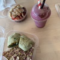Vegan breakfast burrito, açaí bowl, protein smoothie .  at Fresca Vida in Clearwater
