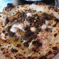Magic mushroom pizza at Tazzi Pizza in Hamburg