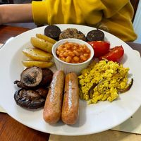 Vegan full English at Goats & Oats at Garsdale in Sedbergh