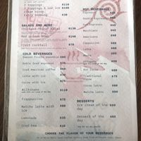 Menu 2  at Sol de Maple in Cozumel