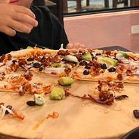 Mexican pizza  at Sol de Maple in Cozumel