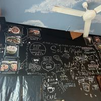 Menu board   at Sol de Maple in Cozumel