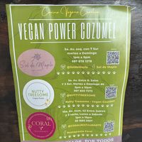One of 3 vegan restaurants here   at Sol de Maple in Cozumel