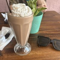 Chocolate hazelnut milkshake!   at Sol de Maple in Cozumel