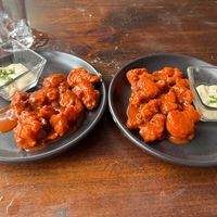 Cauliflower buffalo with ranch.  at Sol de Maple in Cozumel