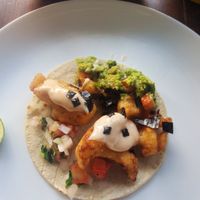 Baja tacos at Sol de Maple in Cozumel