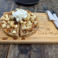 Waffle at Sol de Maple in Cozumel