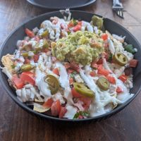 Super nachos at Sol de Maple in Cozumel