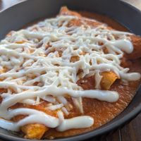 Enchiladas at Sol de Maple in Cozumel