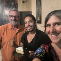 Baja Tacos, beans and rice    at Sol de Maple in Cozumel