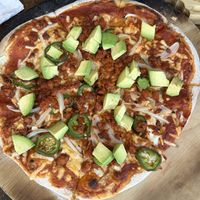 Pizza mexicana  at Sol de Maple in Cozumel