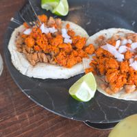 Tacos Al pastor at Sol de Maple in Cozumel