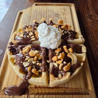 Wow waffles at Sol de Maple in Cozumel