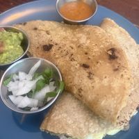 quesadilla were absolutely delicious. 😋   at Sol de Maple in Cozumel