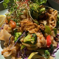 Satay noodles  at Monkey Punch in Noosa Heads