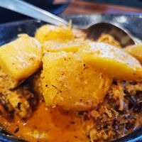 Homemade rendang vege balls at City Veggie in Kota Kinabalu