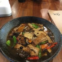 Black bean noodles  at City Veggie in Kota Kinabalu