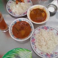 Curry and rice at Vegetarian Food in Phnom Penh