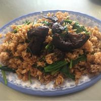 Rice and mushroom at Vegetarian Food in Phnom Penh