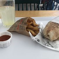 Polish wrap with potatoes and dill sauce + home made lemonade  at Krowarzywa - Monte Cassino in Szczecin