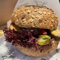 Tempeh burger  at Krowarzywa - Monte Cassino in Szczecin