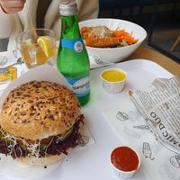 Cieviorex and 'Chicken' salad at Krowarzywa - Monte Cassino in Szczecin