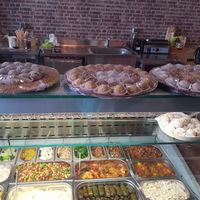Salad bar at Green Olive in Luxembourg City