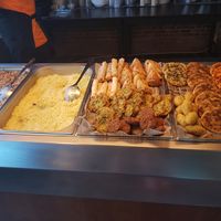 Food selection at Green Olive in Luxembourg City