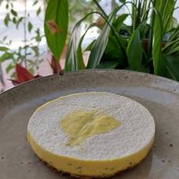 Mango Passion Fruit Cheesecake at Greenology Artisan Desserts in Nicosia