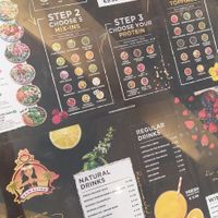 The menu at Hawaiian Poke Bowl in Wijnegem