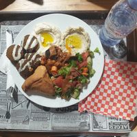 Mixed plate at Les Délices du Liban in Montpellier