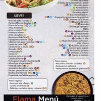 Menu semanal at A Foc i Flama in Alcoi